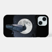 Bosraaf Koude Maan iPhone 15 Case (Achterkant horizontaal)