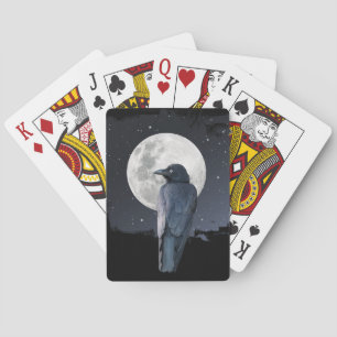 Bosraaf Koude Maan Pokerkaarten