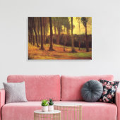 Bosrand van Vincent van Gogh Canvas Afdruk (Insitu (Woonkamer))
