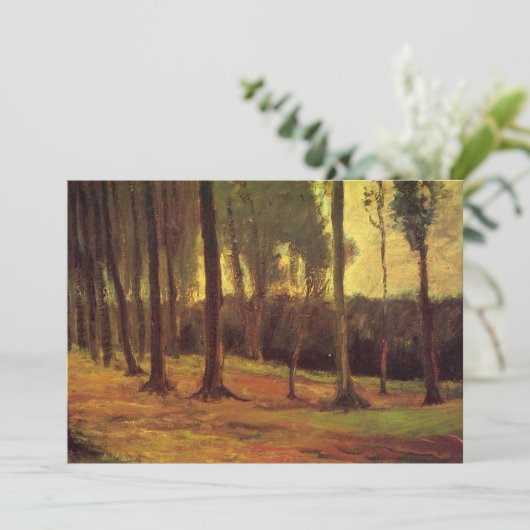 Bosrand van Vincent van Gogh Kaart (Staand voorkant)