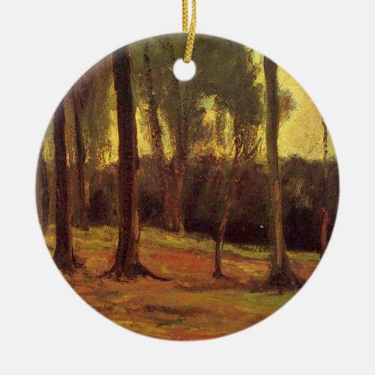 Bosrand van Vincent van Gogh Keramisch Ornament (Voorkant)