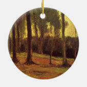 Bosrand van Vincent van Gogh Keramisch Ornament (Achterkant)