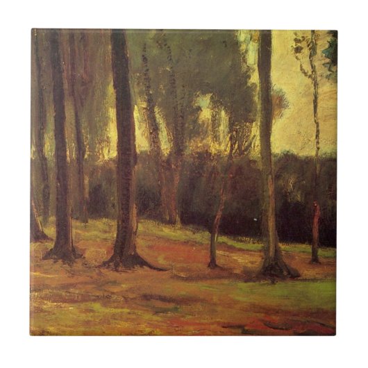 Bosrand van Vincent van Gogh Tegeltje (Voorkant)