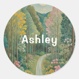 bosreis ronde sticker