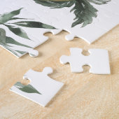 Bosrijk Cute Bloemige Vos Kindernaam Legpuzzel (Zijkant)