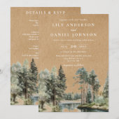 Bosrijk meer rustiek alles in één kaart (Voorkant / Achterkant)