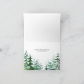 Bosrijk oeh jongen babyshower gevouwen bedankkaart (Binnen)