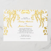 Bosrijke bruine bruine bruinkoololie in folie uitnodiging (Voorkant)