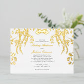 Bosrijke bruine bruine bruinkoololie in folie uitnodiging (Staand Voorkant)