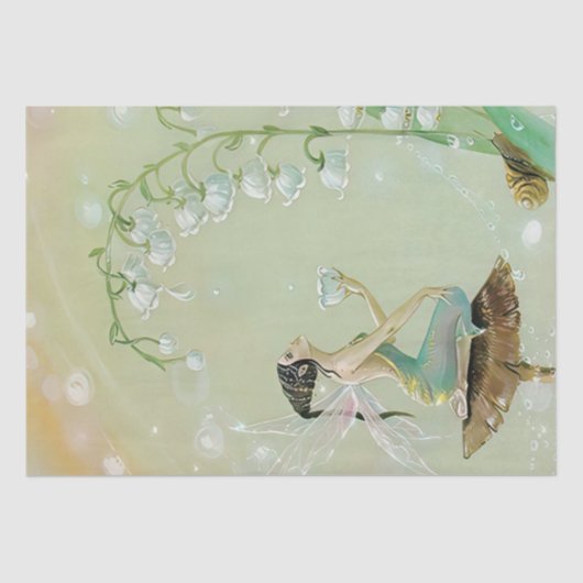  bosrijke fee in de tuin tissuepapier (Voorkant)