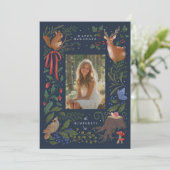 bosrijke feestdagen | wenskaart kerst feestdagenkaart (Staand voorkant)