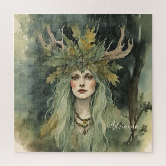 bosrijke heks legpuzzel (Verticaal)