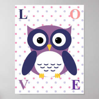 Bosrijke kinderkamer decoratie wandkunst uil