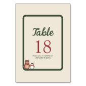 Bosrijke Winter Baby Shower Kaart (Achterkant)