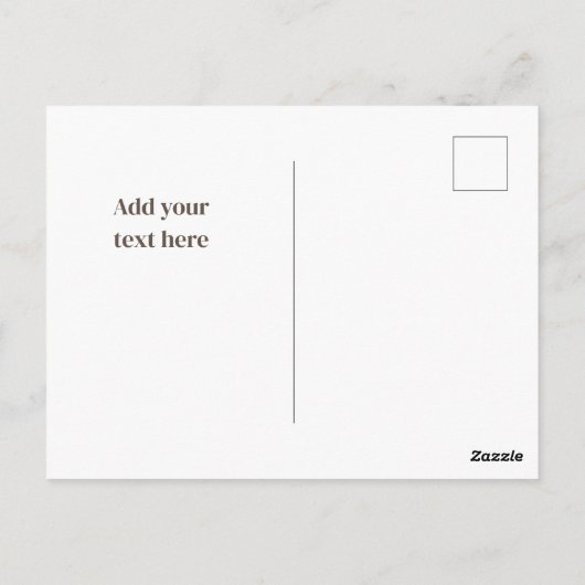 Bosrode Vos Bedankkaart Briefkaart (Achterkant)