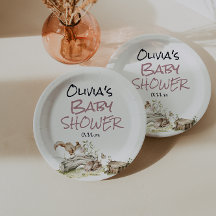Bosroze Meisje Wilde Bosdieren Baby Shower