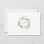 Bosrozen Groenery Bloemstuk RSVP Kaartje (Achterkant)