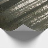 bosrust en boomsilhouetten in natuur cadeaupapier (Hoek)