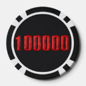 Boss 100000 dollar poker chip (Achterkant)