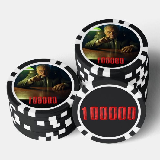 Boss 100000 dollar poker chip (Opstapeling)