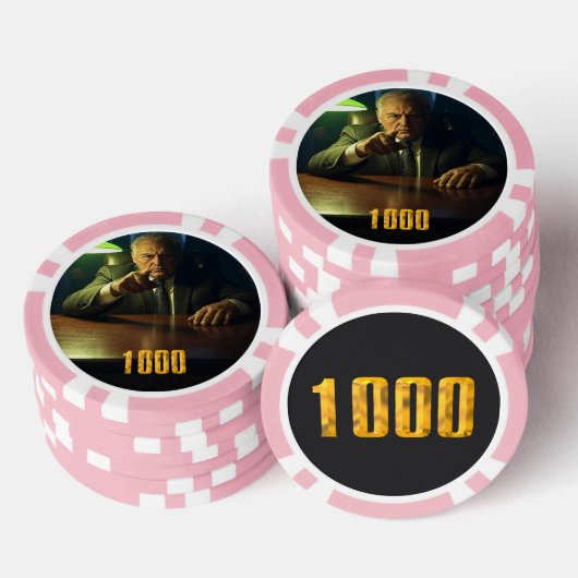 Boss 1000 dollar poker chip (Opstapeling)