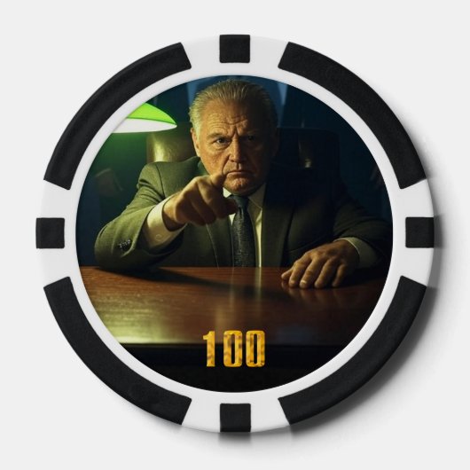 Boss 100 dollar poker chip (Voorkant)