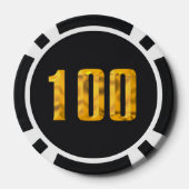 Boss 100 dollar poker chip (Achterkant)