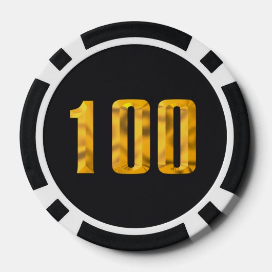 Boss 100 dollar poker chip (Achterkant)