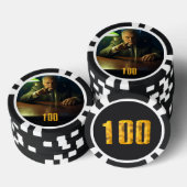 Boss 100 dollar poker chip (Opstapeling)