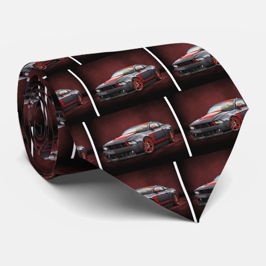 Boss_302_black_Laguna_Seca Stropdas (Opgerold)