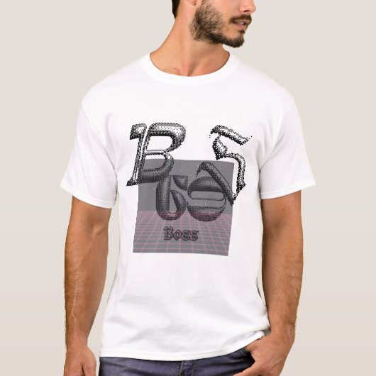 🔥 BOSS 3D Graphic Bold Streetwear mannen T-shirt (Voorkant)