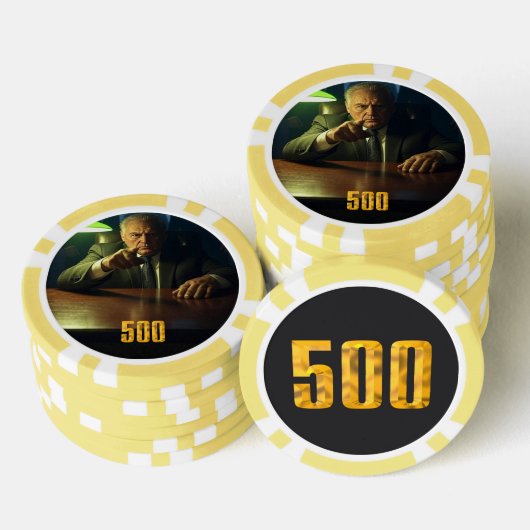 Boss 500 dollar poker chip (Opstapeling)