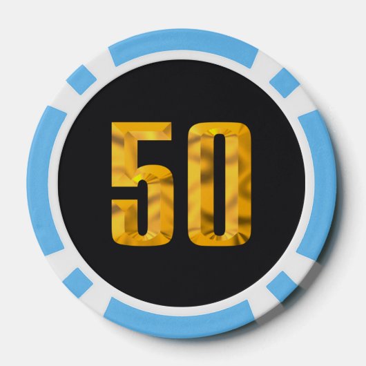 Boss 50 dollar poker chip (Achterkant)