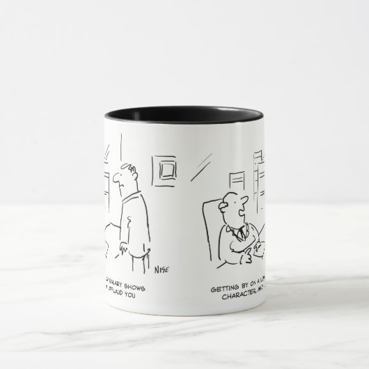 Boss Applauds Worker voor Lage Salaris Mok (Midden)