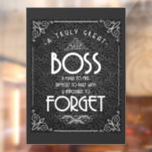 Boss-appreciatieweekbord Raamsticker (Vel 2)