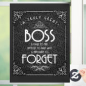 Boss-appreciatieweekbord Raamsticker (Huis)