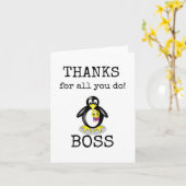 Boss Appreciation, dank je baas Kaart (Gele Bloem)