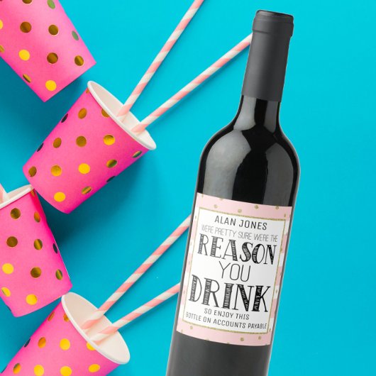 Boss Appreciation Gift - Boss Gift - Aangepast lab Wijn Etiket