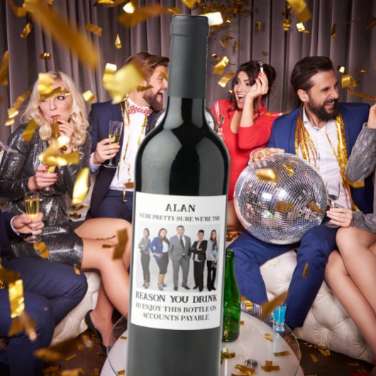 Boss Appreciation Gift - REDENEN DIE U DRINK Wijn Etiket