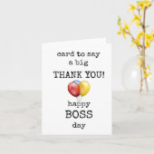 Boss Appreciation Kaart (Gele Bloem)