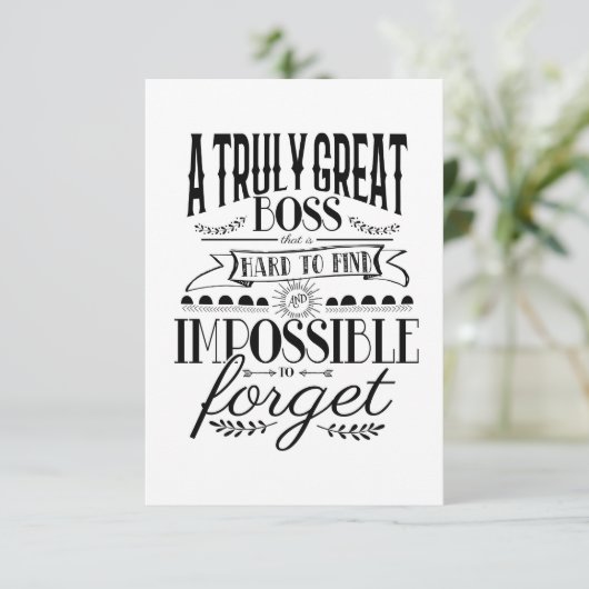 Boss appreciation week kaart (Staand voorkant)