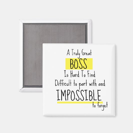 Boss appreciation week magneet (Voorkant / Achterkant)