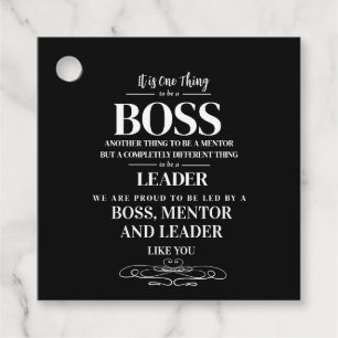 Boss appreciation week Mentor, leider Bedankjes Labels