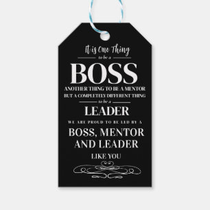 Boss appreciation week Mentor, leider Cadeaulabel
