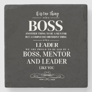Boss appreciation week Mentor, leider Stenen Onderzetter
