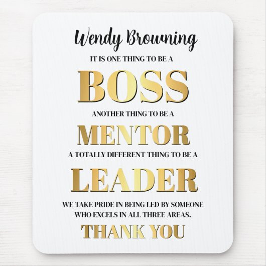 Boss appreciation week muismat (Voorkant)