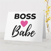 Boss Babe 2 Kaart (Gele Bloem)