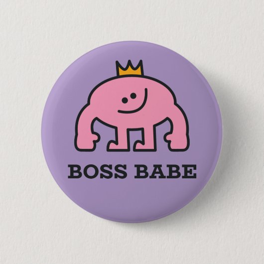 Boss Babe Button – Pinback Flair (Voorkant)