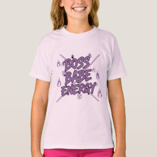 Boss Babe Energie – witte Power T-shirt