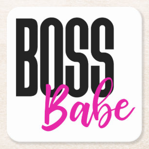 Boss Babe Entrepreneur Succesdoelstellingen Dreams Kartonnen Onderzetters